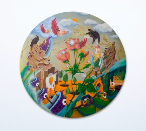 Jakub-Reken_02_Eggoland-–-akryl-a-olej-na-platne-130x130x5cm-2021-vystava-IKONIKON