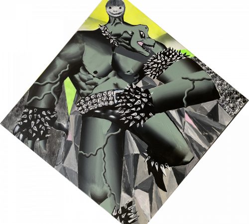 Jan-Batorek_11_2022-Running-brachio-80x80-acrylic-spray-and-oil-on-canvas
