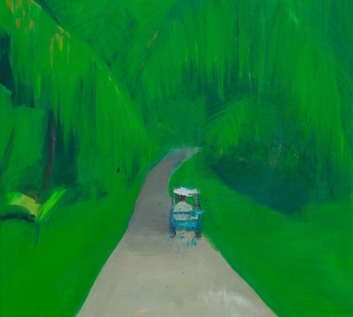 Ludmila-Machova_16_Kde-slnko-nezapada-a-trava-je-stale-zelena-70x70-cm-akryl-na-platne-2015