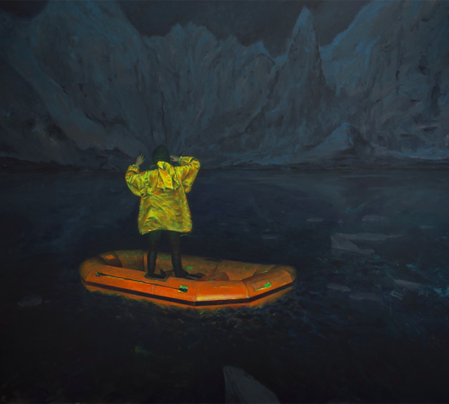Miroslav-Sandanus_05-Disruption-2022-akryl-na-platne-200-x-160-cm
